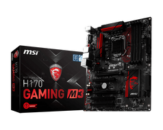MSI Z170A Gaming M3 Scheda Madre, Nero/Rosso